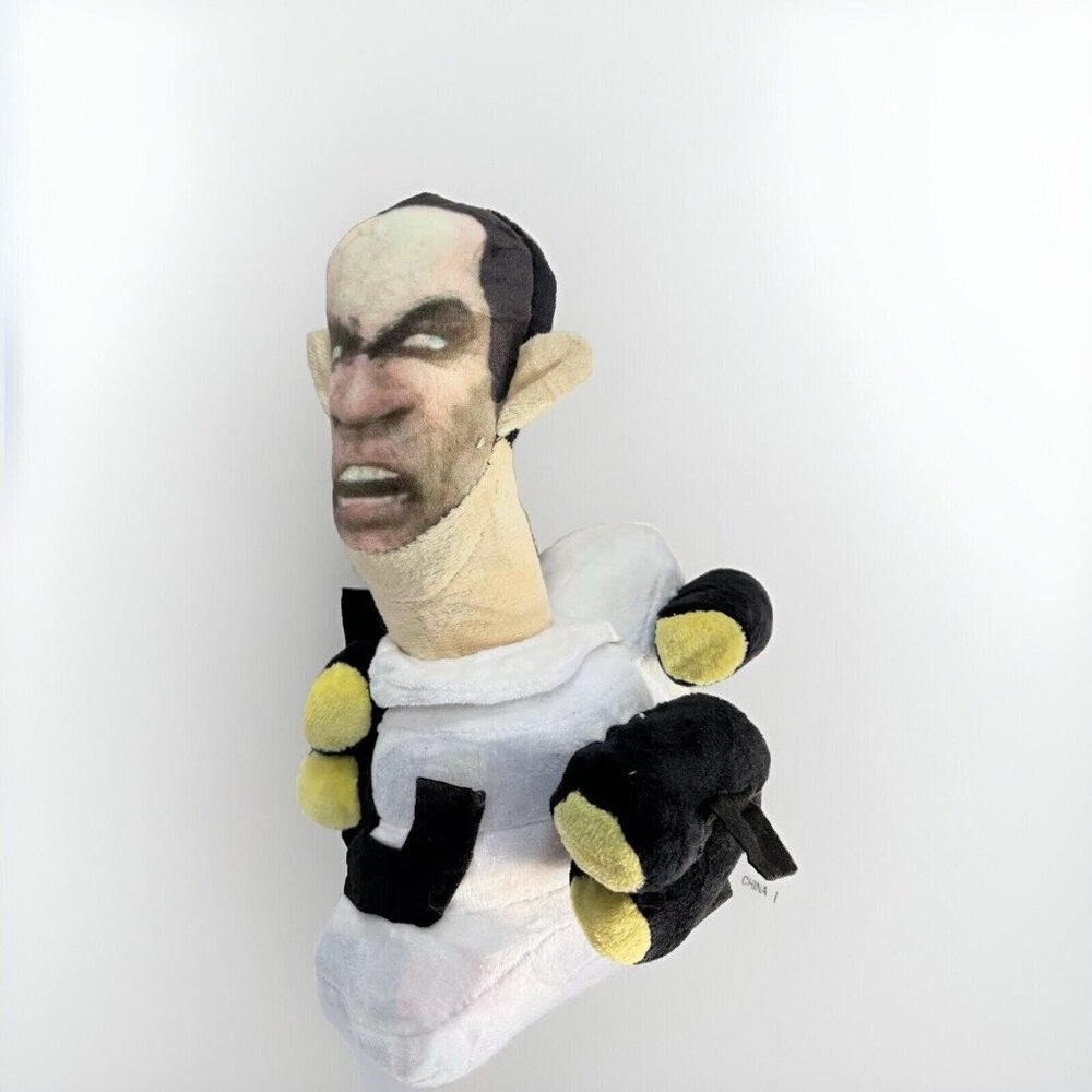 Skibidi Toilet Meme Toilet Man Plush Toy 11" New -as is
